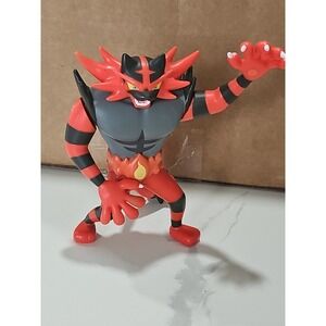 POKEMON INCINEROAR BATTLE FEATURE FIGURE WICKED COOL TOYS SERIES 2 2018 LOOSE